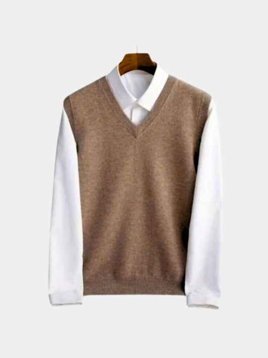 100% Merino Wool Sweater Vest - Maison McAllister