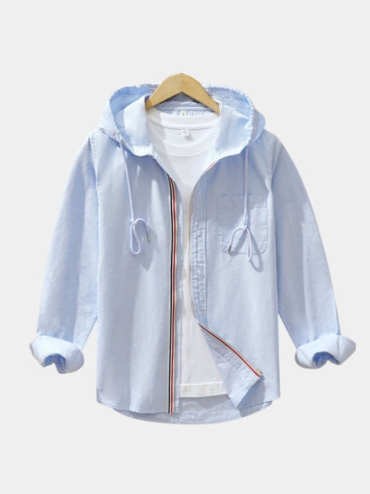 Light Covenant Linen Hooded Shirt – Maison McAllister