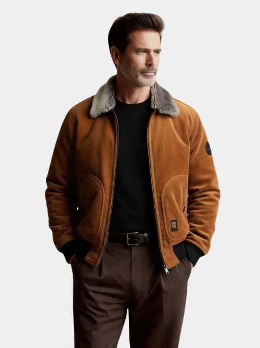 Thermal Windbreaker Corduroy Jacket - Maison McAllister