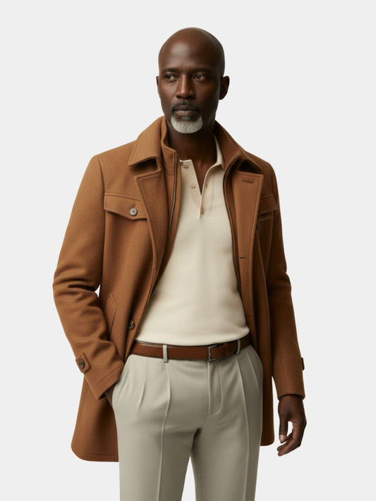 Essential Wool Blend Coat - Maison McAllister