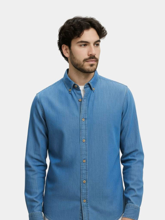 Elegant Denim Shirt - Maison McAllister