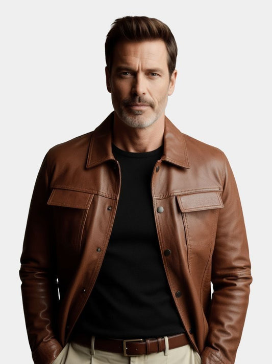 Bronze Rebel Leather Jacket – Maison McAllister