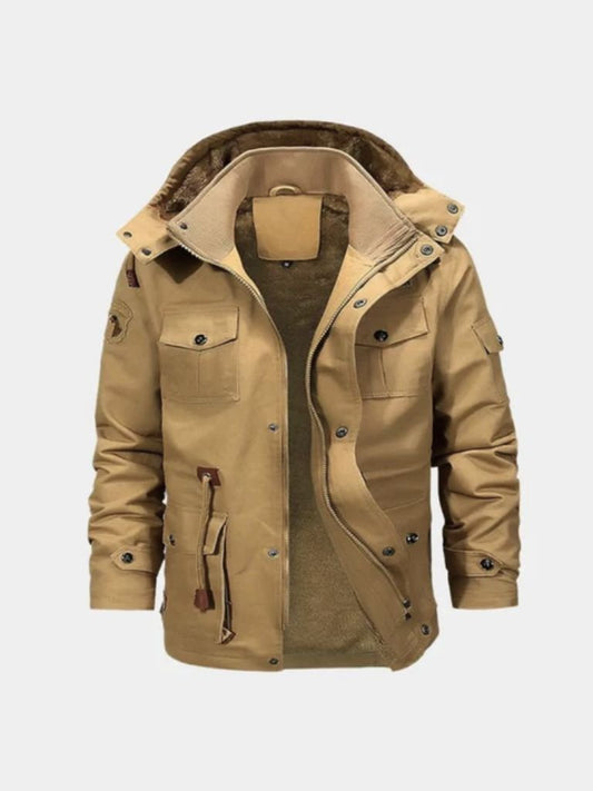 Fleece Hooded Bomber Jacket - Maison McAllister