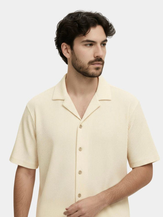 Minimalist Corduroy Set Shorts and Shirt - Maison McAllister