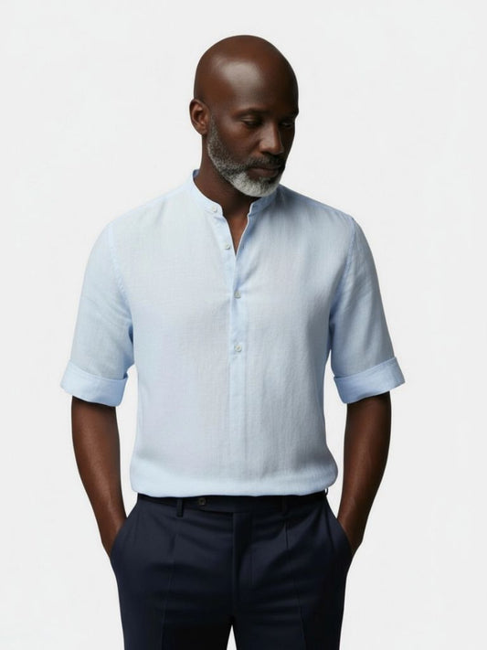Essential Short Sleeve Linen Shirt - Maison McAllister