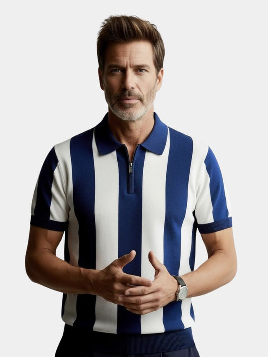 Navy Stripe Polo - Maison McAllister