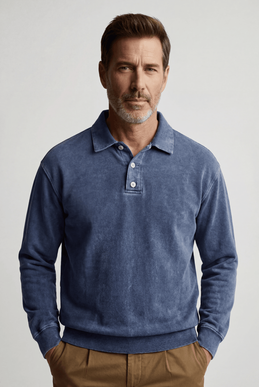 Premium Long-Sleeve Polo - Maison McAllister