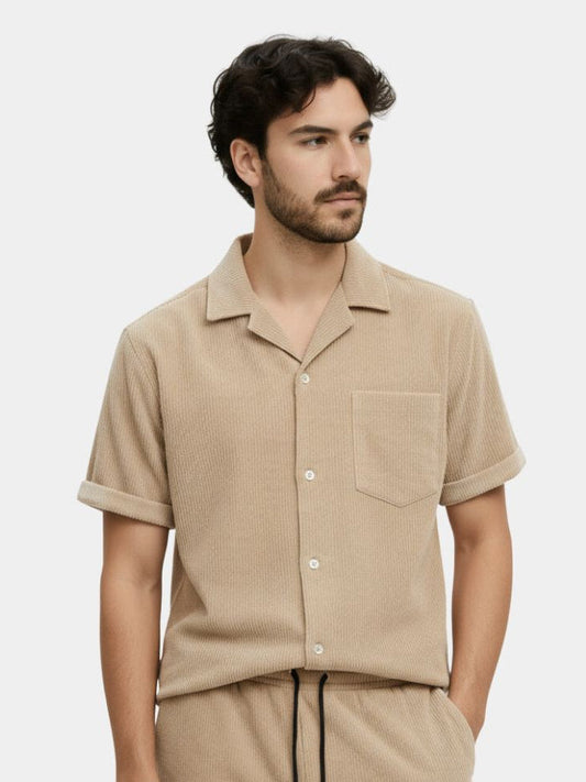 Summer Corduroy Set Shorts and Shirt - Maison McAllister