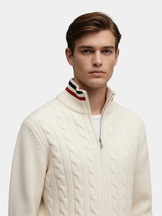 Essential Half Zip Turtleneck Sweater - Maison McAllister