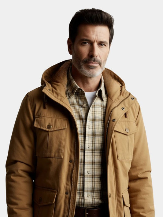 Fleece Hooded Bomber Jacket - Maison McAllister