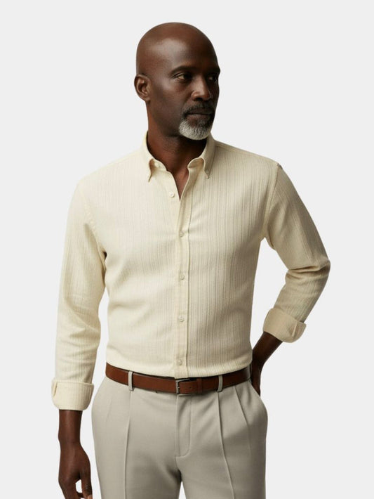 Striped Button Down Seersucker Shirt - Maison McAllister