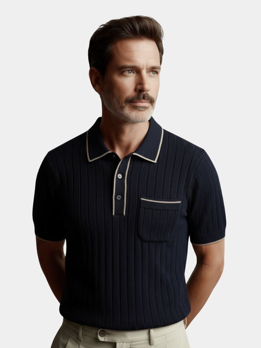 Old Money Knit Polo Shirt - Maison McAllister