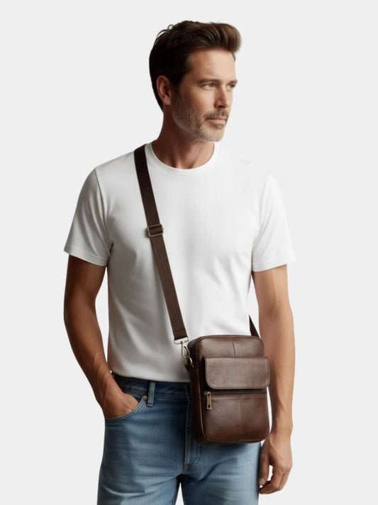 Essential Leather Shoulder Bag - Maison McAllister