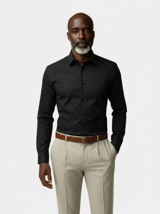 Elegant Spearpoint Collar Shirt - Maison McAllister
