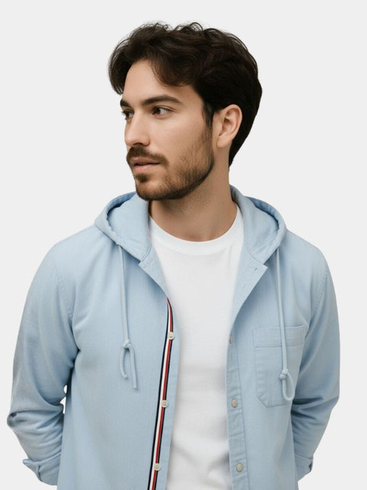 Light Covenant Linen Hooded Shirt  – Maison McAllister