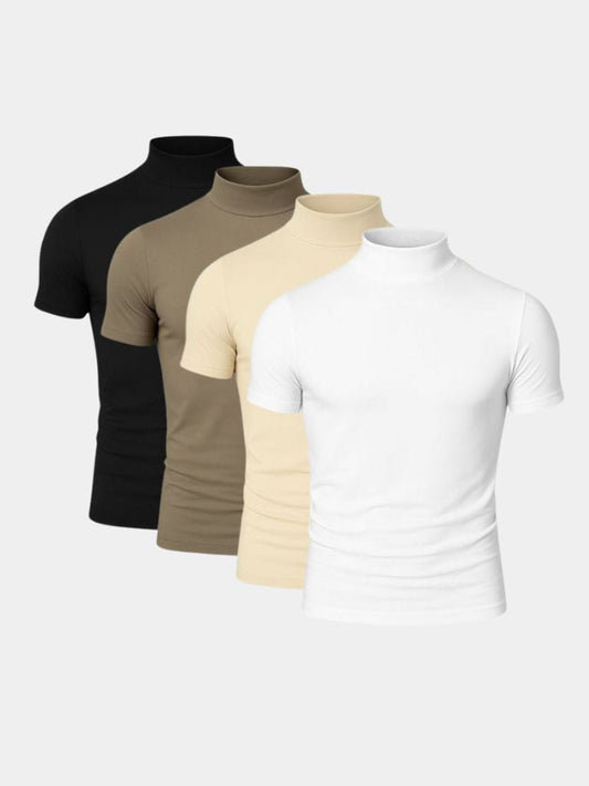 Solid Casual Turtle Neck T-Shirt - Maison McAllister