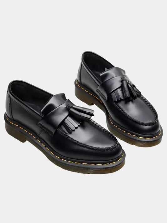 Black Leather Loafers - Maison McAllister