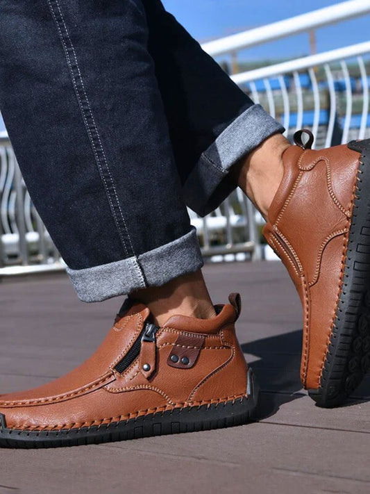 Brave Leather Boots - Maison McAllister