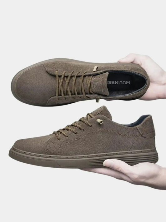 Brown Suede Leather Shoes - Maison McAllister