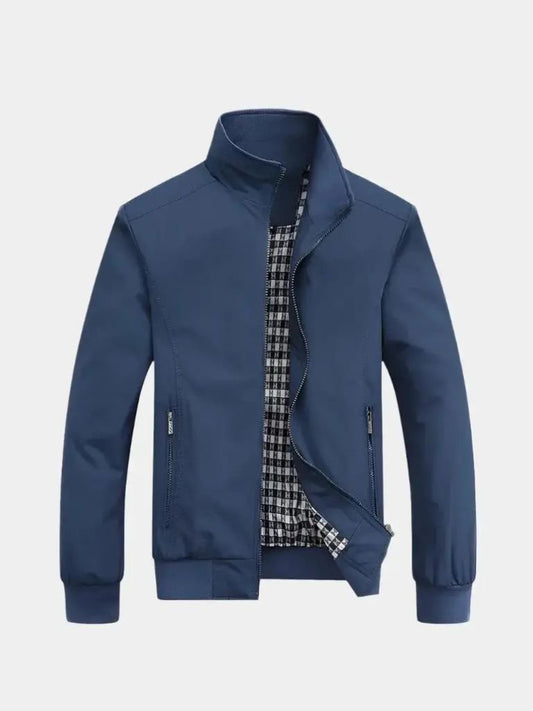 Casual Solid Bomber Jacket - Maison McAllister