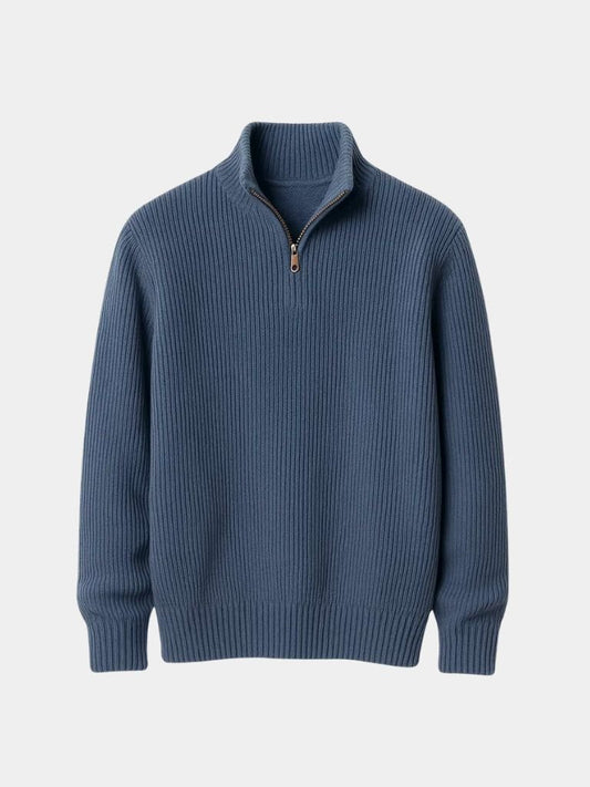 Classic Highland Quarter-Zip Sweater - Maison McAllister