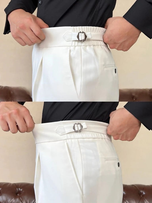 Classic Italia Sidetab Elastic Trousers - Maison McAllister