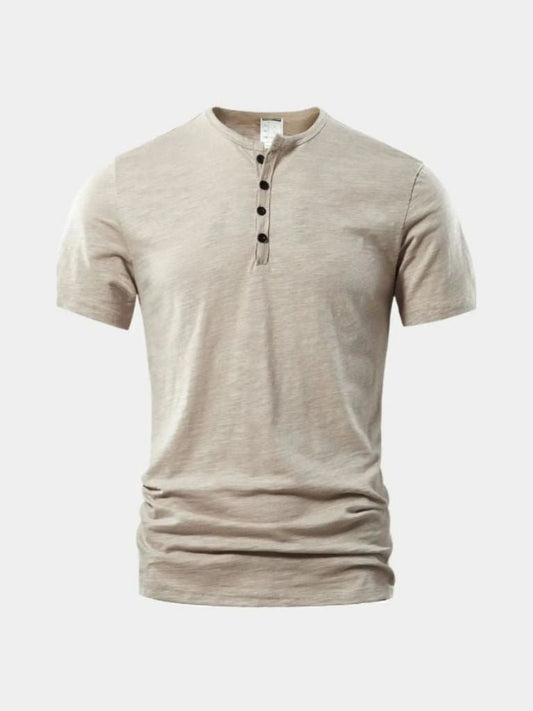 Essential Casual Henley Neck T-Shirt - Maison McAllister