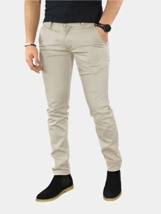 Essential Slim Fit Straight Trousers - Maison McAllister