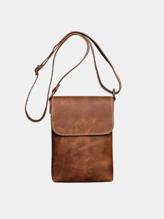 Men's Mini Leather Shoulder Bag - Maison McAllister