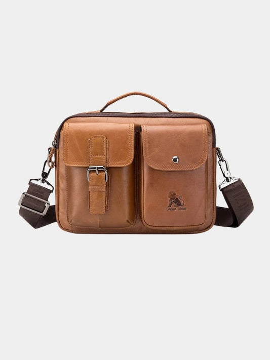 Retro Leather Square Shoulder Bag - Maison McAllister